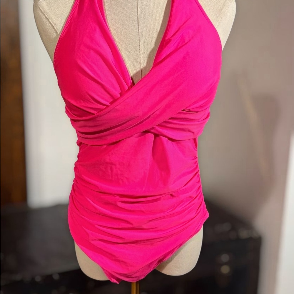 Amazon Women's Hot Pink One Piece Swimsuit, New